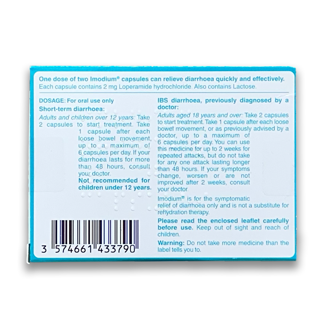 Imodium 2mg Capsules - Rightangled