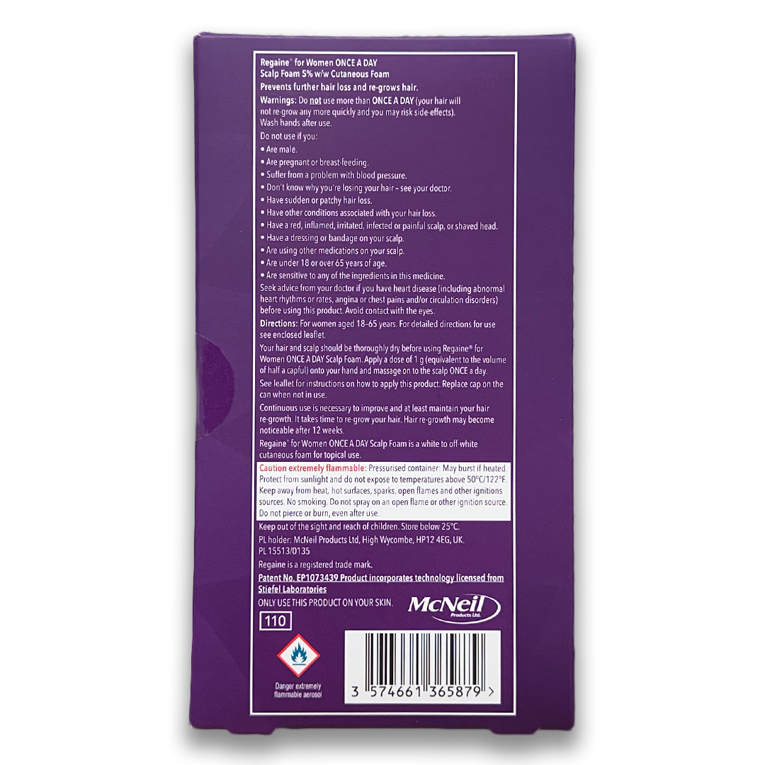 Regaine for Women 5% Scalp Foam - Rightangled