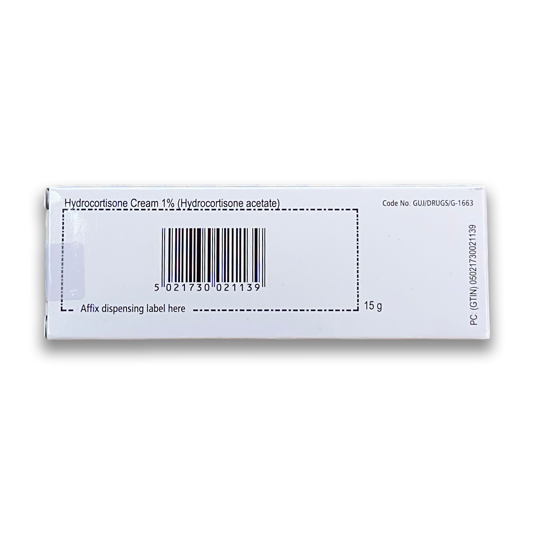 Hydrocortisone 1% w/w Cream - (Brand May Vary) - Rightangled