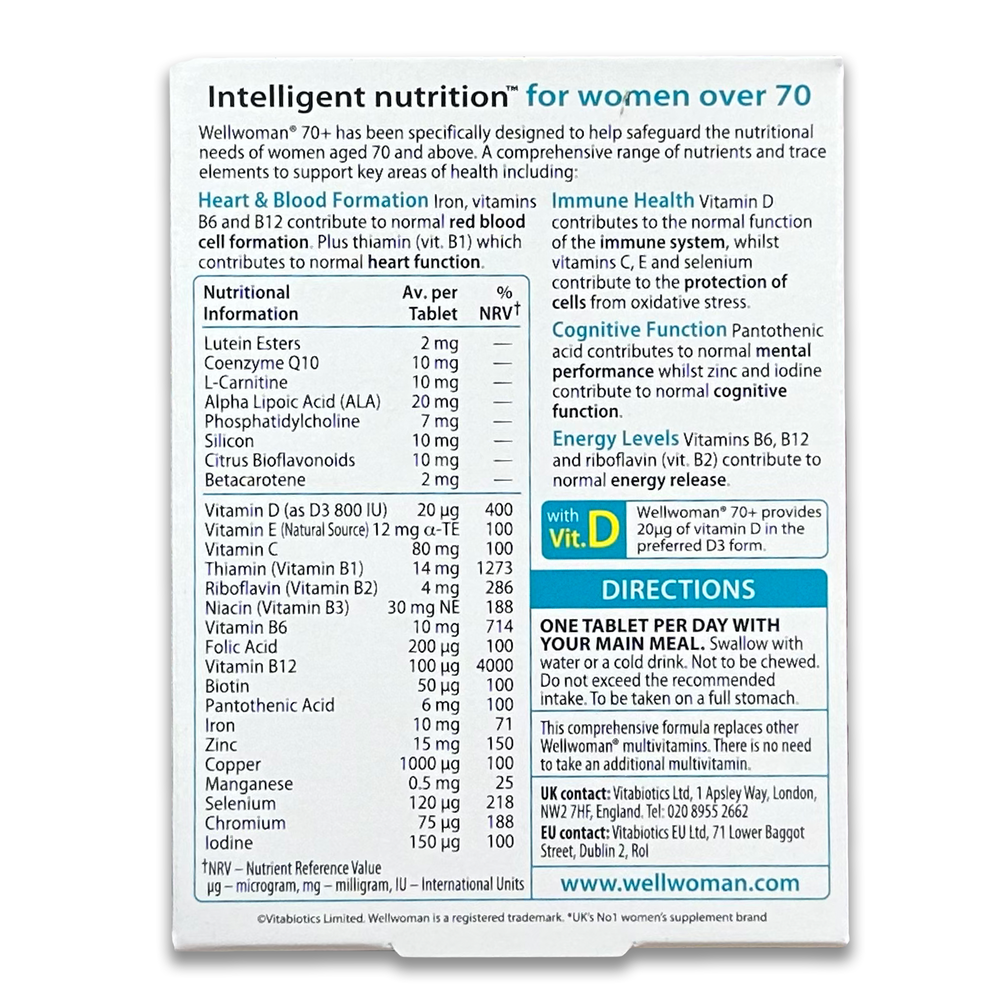 Wellwoman 70+ - Rightangled