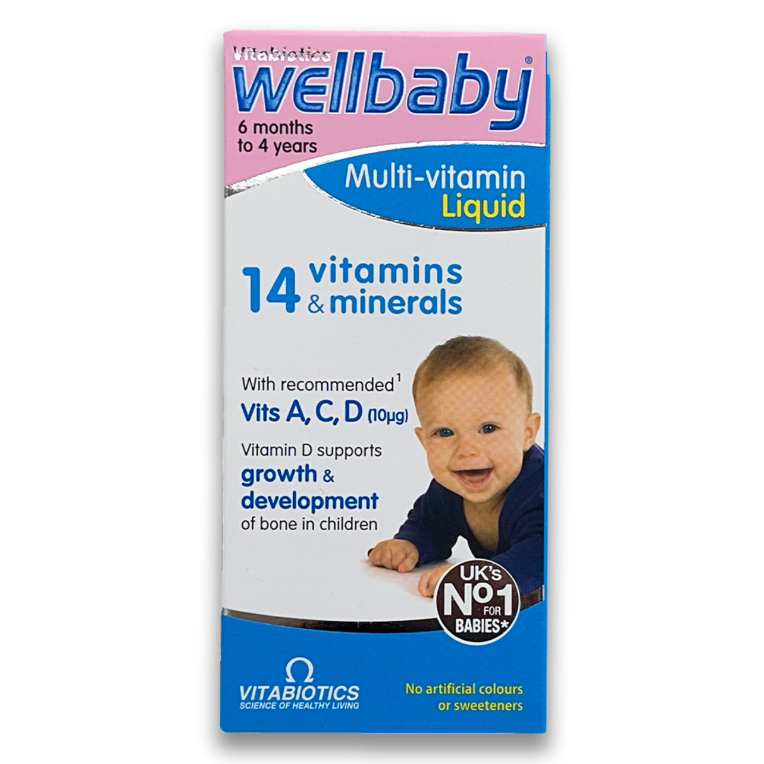 Vitabiotics Wellbaby Multi-Vitamin Liquid 6 Months to 4 Years 150ml - Rightangled