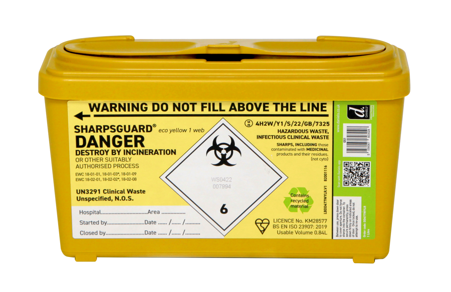 Sharps bin - Rightangled