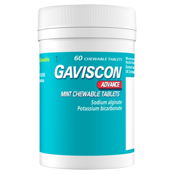 Gaviscon Chewable Tablets - Rightangled