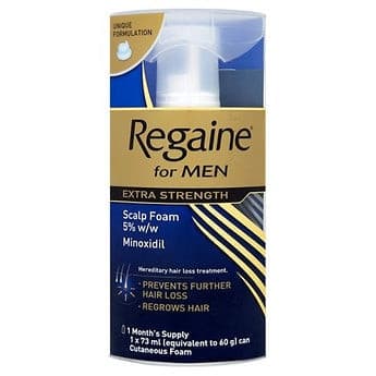 Regaine for Men Extra Strength Foam 5%.