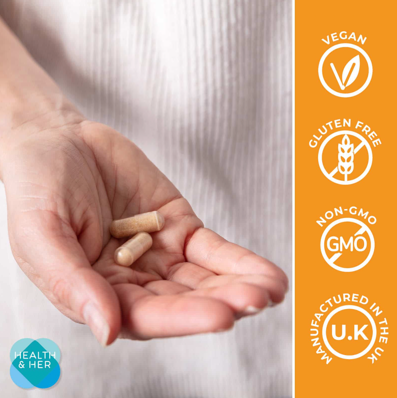 Health & Her Perimenopause Mind+ Women's Supplement.