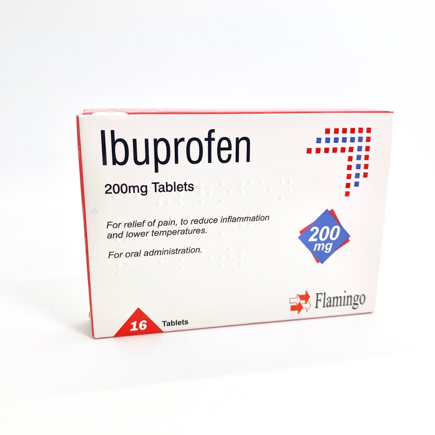 Ibuprofen 200mg tablets.
