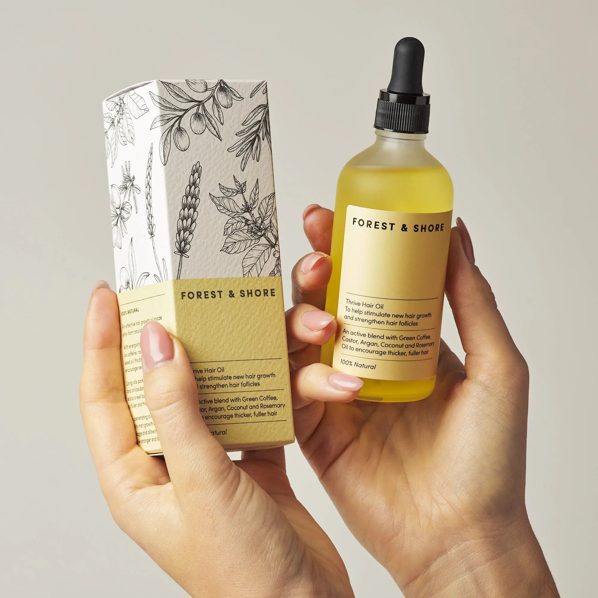 Thraive Natural Oil, 100% for nourishing and thickening hair