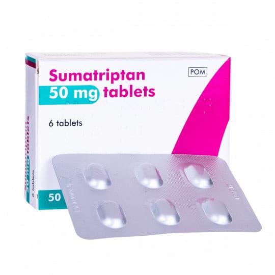Sumatriptan 50mg Tablets.
