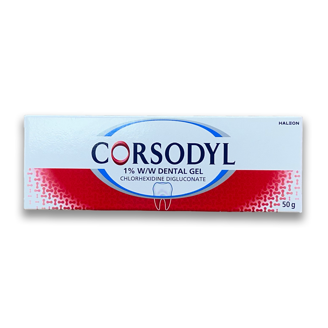 Corsodyl 1% Dental Gel - Rightangled