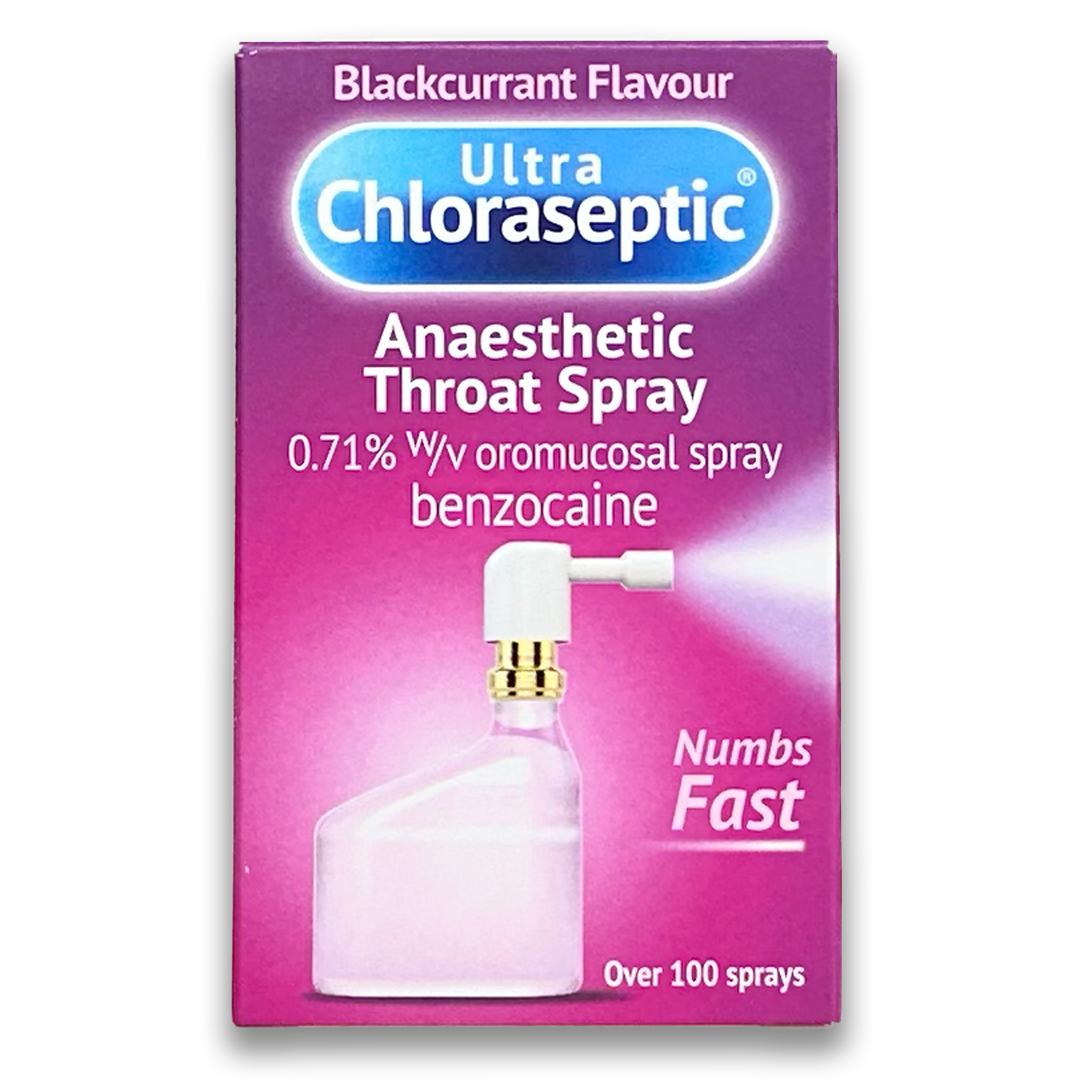 Ultra Chloraseptic Blackcurrant Throat Spray - Rightangled