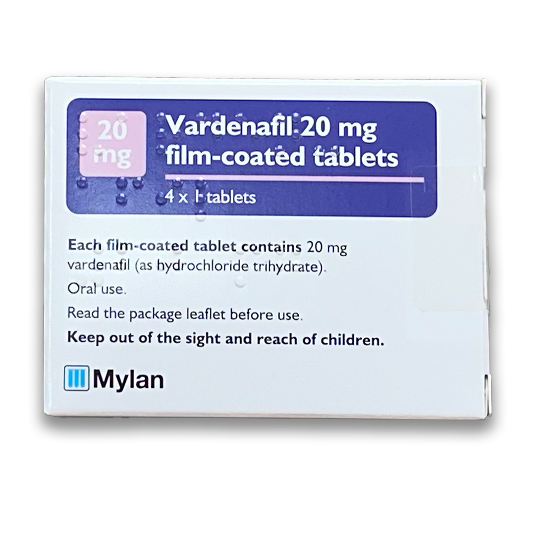 Vardenafil (Generic) - Film coated tablets - Rightangled