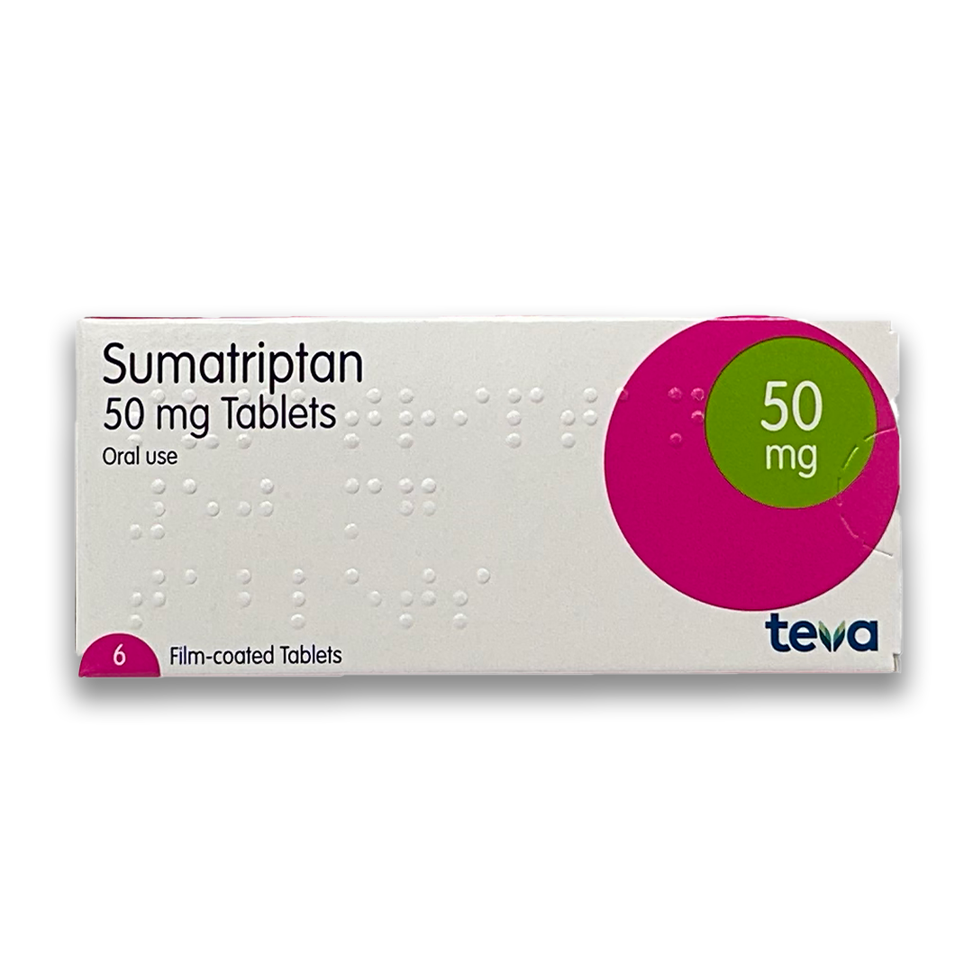 Sumatriptan 50mg Tablets - Rightangled