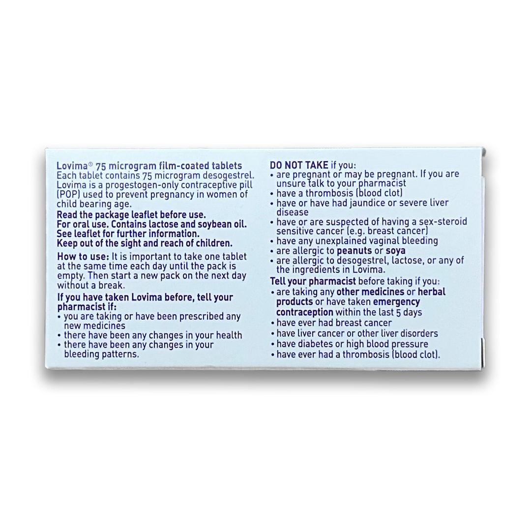 Lovima 75 Micrograms Film-coated - Rightangled