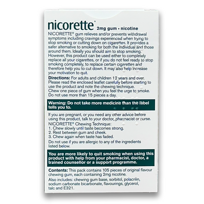 Nicorette gum (Nicotine) - Rightangled
