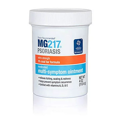 مرهم MG217 لعلاج أعراض الصدفية المتعددة بنسبة 2% من قطران الفحم