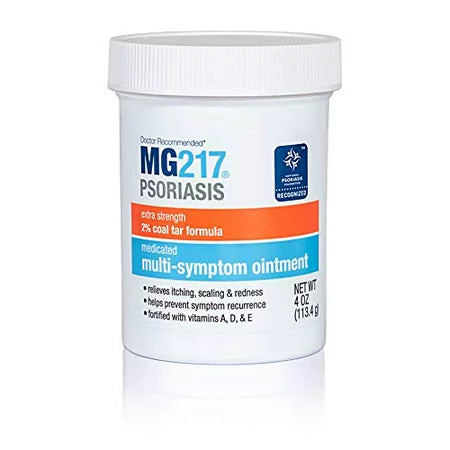 مرهم MG217 لعلاج أعراض الصدفية المتعددة بنسبة 2% من قطران الفحم