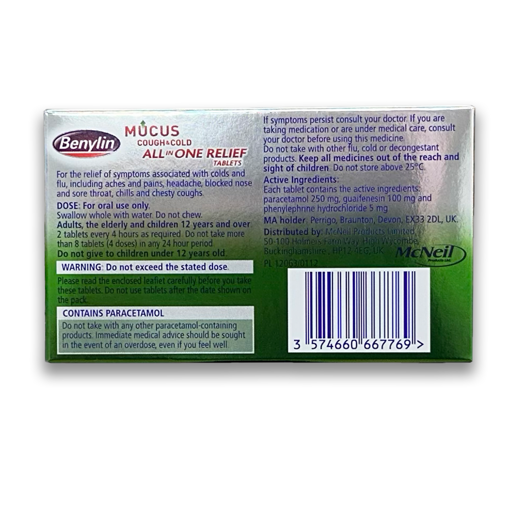 Benylin Mucus Cough & Cold All-in-One - Rightangled