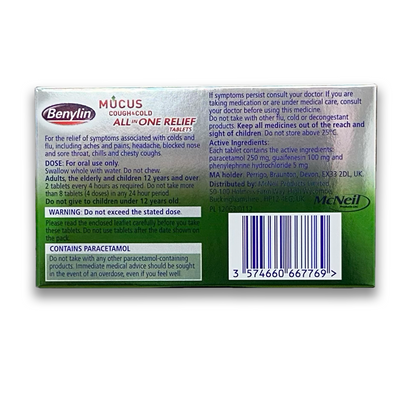 Benylin Mucus Cough & Cold All-in-One - Rightangled