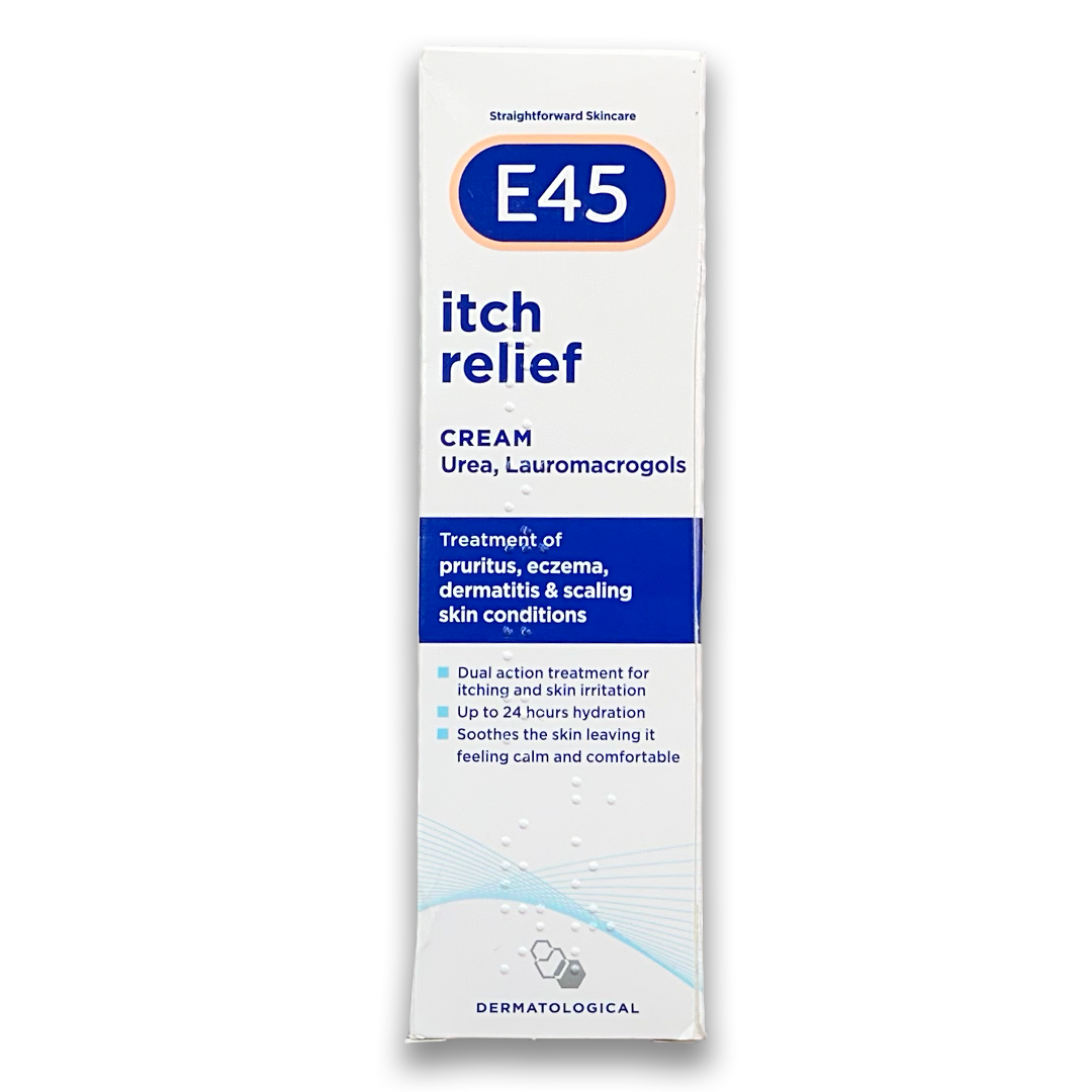 E45 Itch Relief 50g Cream - Rightangled