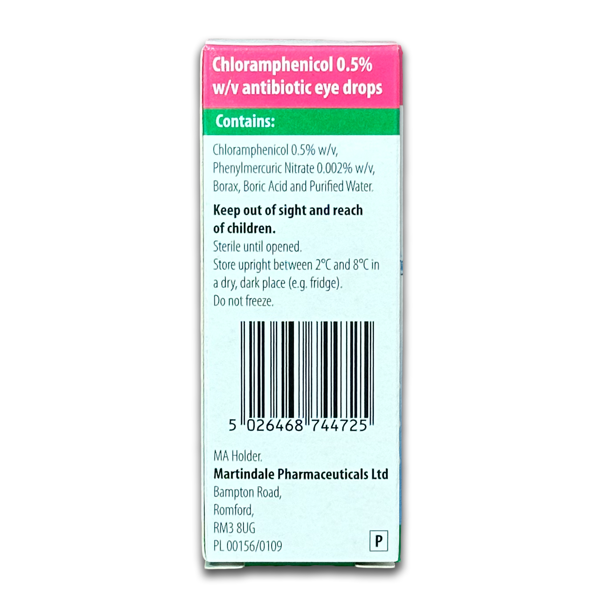 Chloramphenicol 0.5% Eye Drops - Rightangled