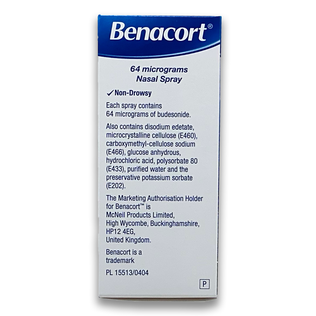 Benacort 64mcg Nasal Spray - Rightangled