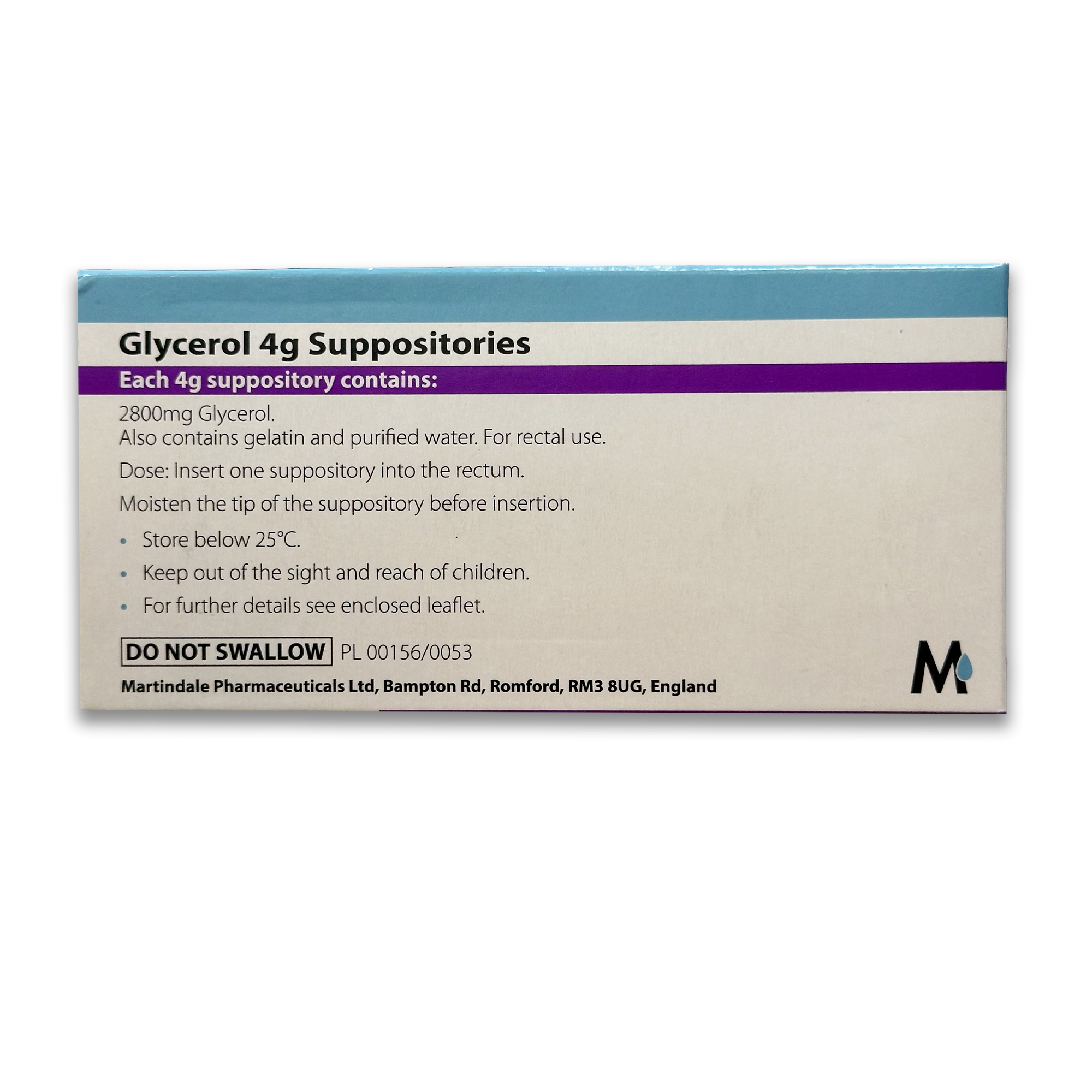 Glycerol 4g Suppositories - Adults - Rightangled