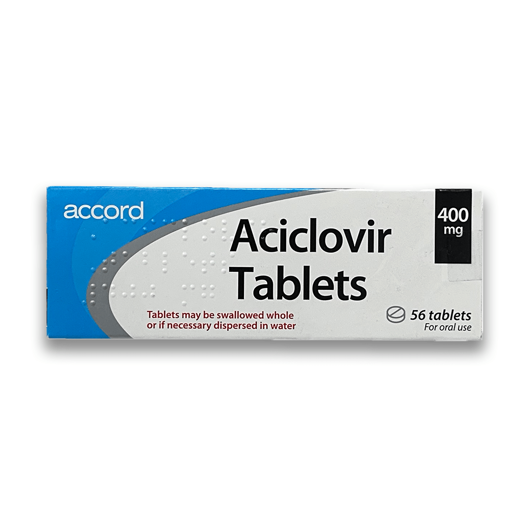 Aciclovir 400 mg box - front