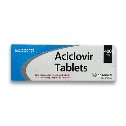 Aciclovir 400 mg box - front