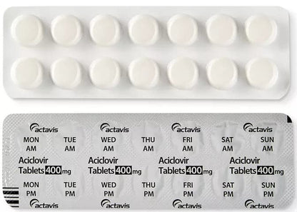 Aciclovir 400mg tablets.