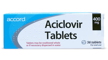 Aciclovir 400mg tablets.