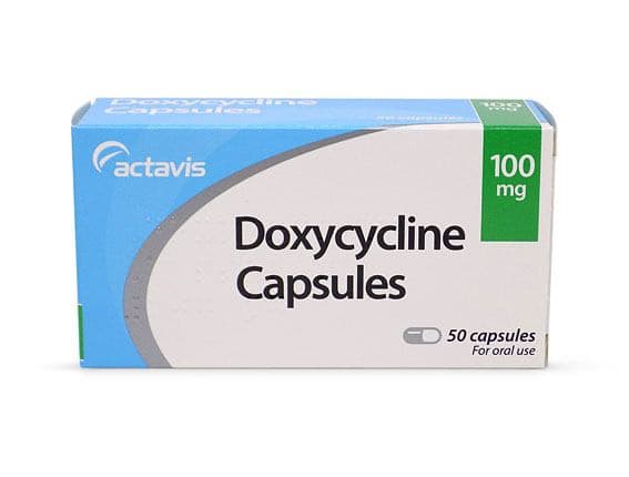 Doxycycline 100mg capsules.
