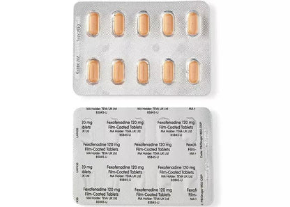 Fexofenadine 120mg tablets.
