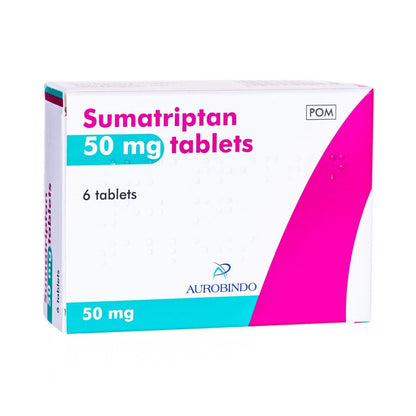 Sumatriptan 50mg Tablets.