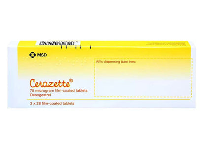 Cerazette 75mcg tablets.